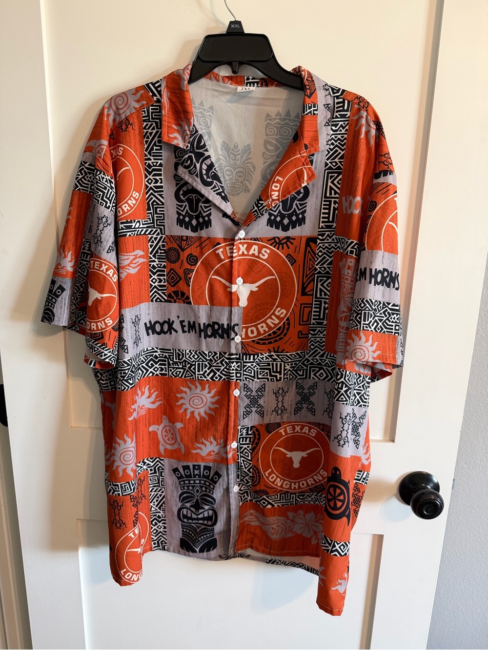 Texas Longhorns Orange Button-Up Shirt